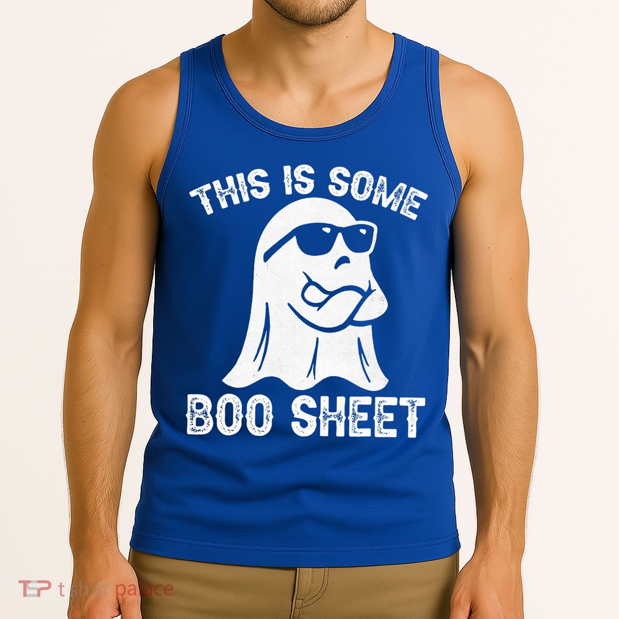 Halloween Retro Boo Ghost This Is Some Boo Sheet Tank Top