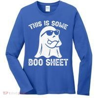 Halloween Retro Boo Ghost This Is Some Boo Sheet Women's Long Sleeve Shirt thumb 0