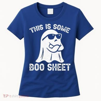 Halloween Retro Boo Ghost This Is Some Boo Sheet Women's T-Shirt