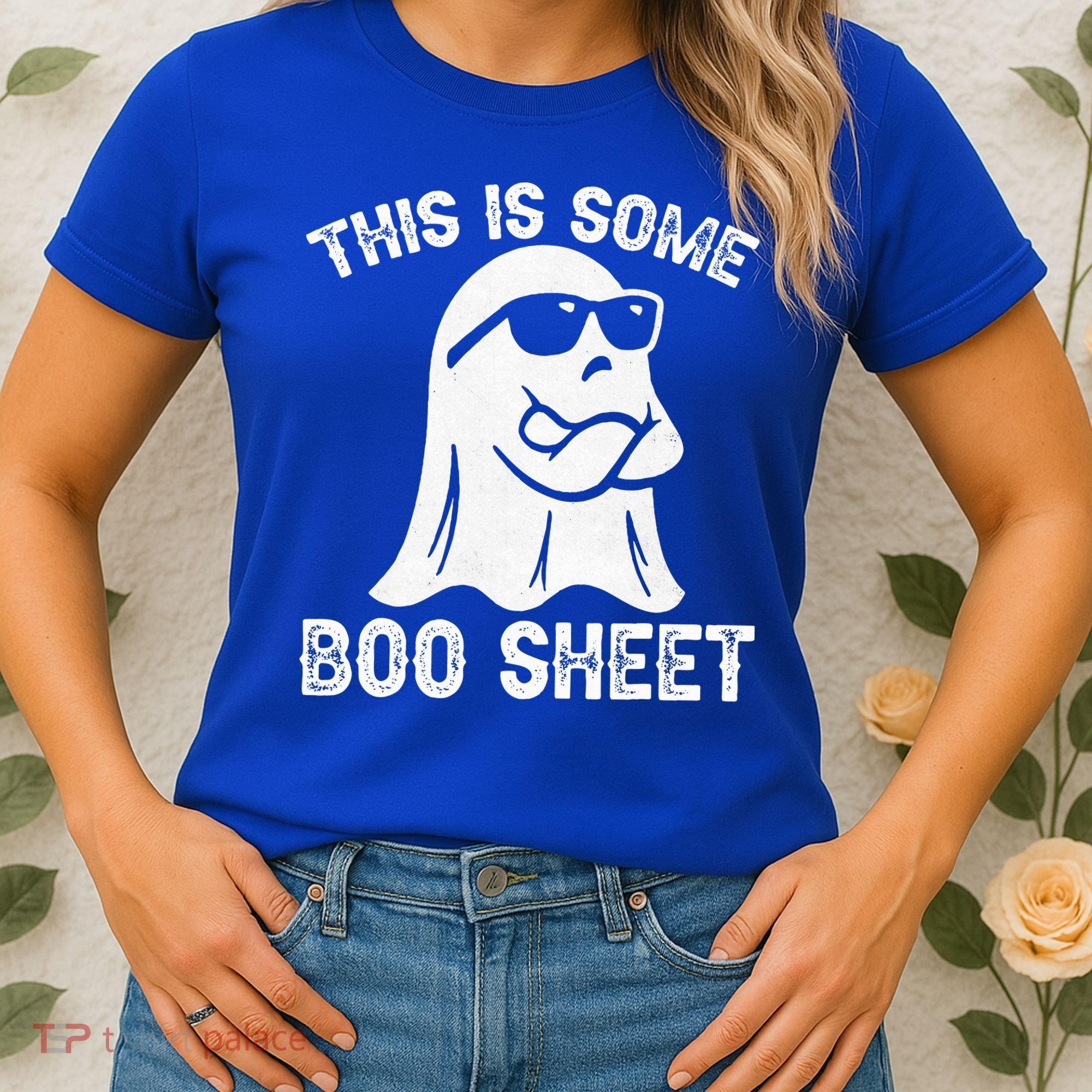 Halloween Retro Boo Ghost This Is Some Boo Sheet Women's T-Shirt