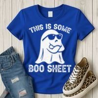 Halloween Retro Boo Ghost This Is Some Boo Sheet Women's T-Shirt thumb 3