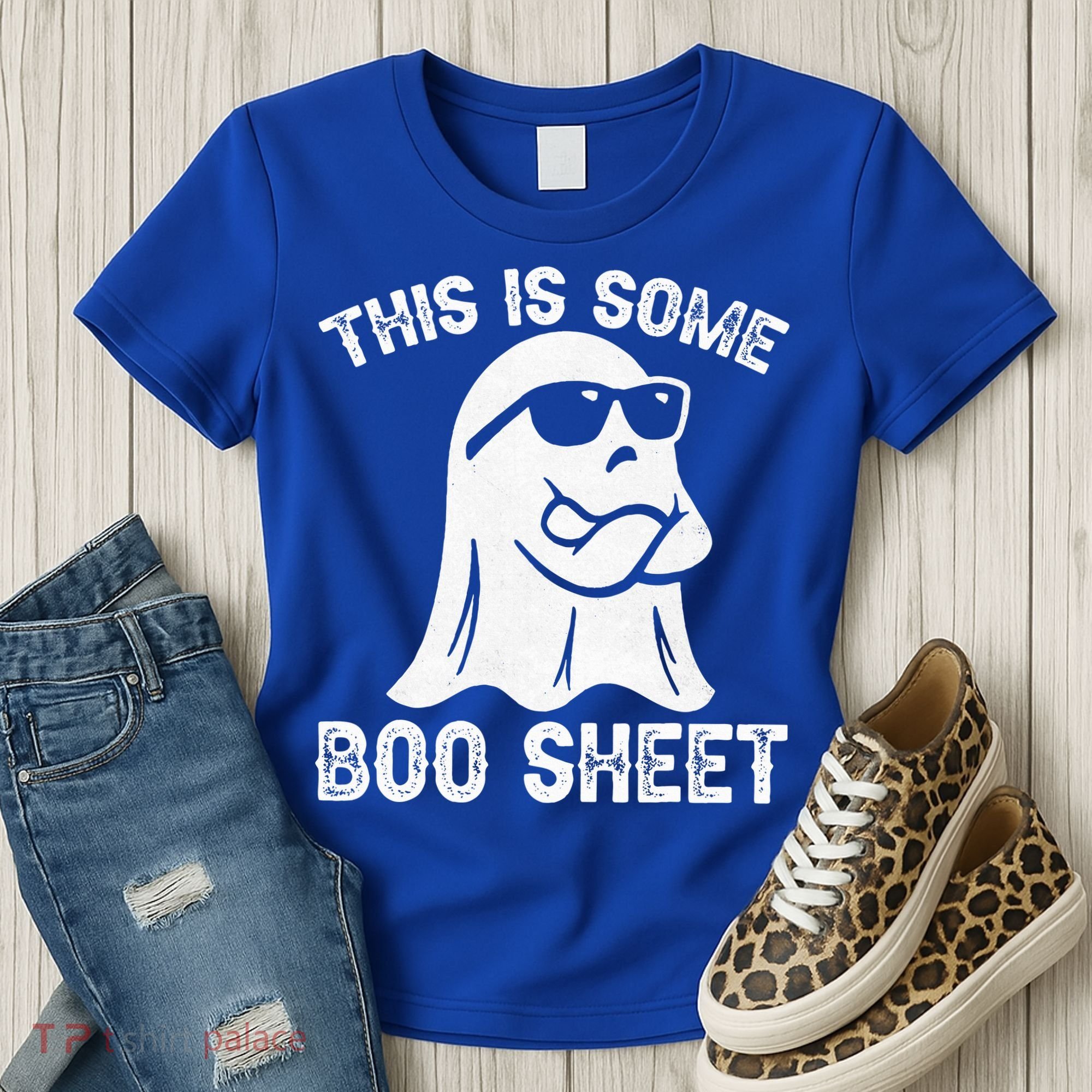 Halloween Retro Boo Ghost This Is Some Boo Sheet Women's T-Shirt