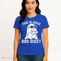 Halloween Retro Boo Ghost This Is Some Boo Sheet Women's T-Shirt thumb 4