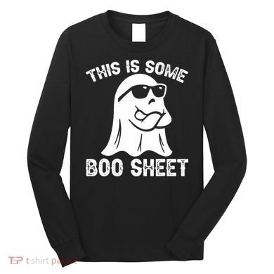 Halloween Retro Boo Ghost This Is Some Boo Sheet Long Sleeve Shirt