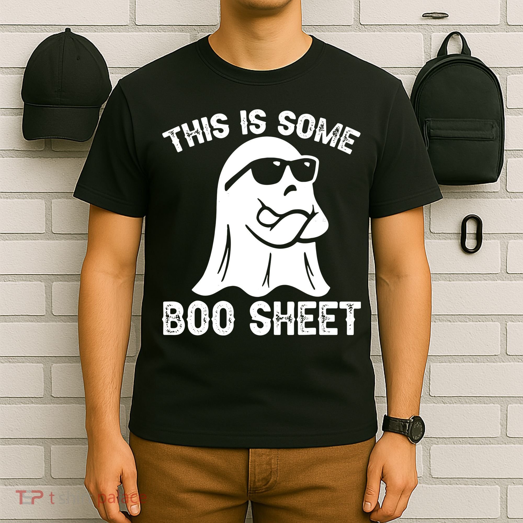 Halloween Retro Boo Ghost This Is Some Boo Sheet T-Shirt