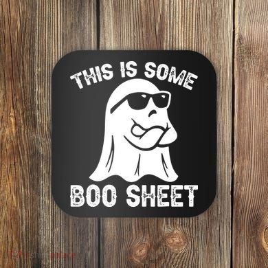 Halloween Retro Boo Ghost This Is Some Boo Sheet Coaster