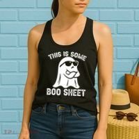 Halloween Retro Boo Ghost This Is Some Boo Sheet Women's Tank Top thumb 2