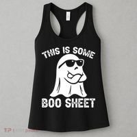 Halloween Retro Boo Ghost This Is Some Boo Sheet Women's Tank Top thumb 3