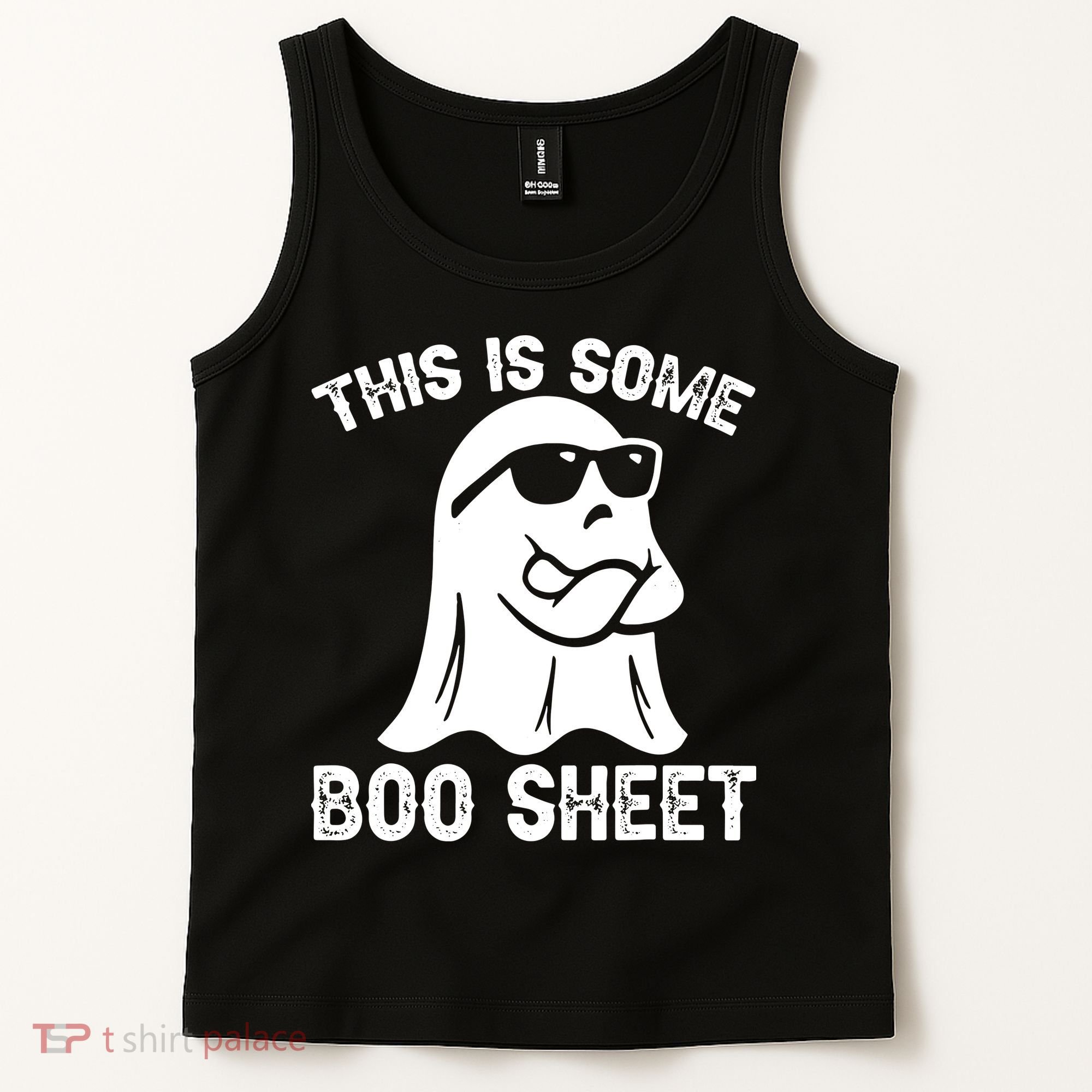 Halloween Retro Boo Ghost This Is Some Boo Sheet Tank Top