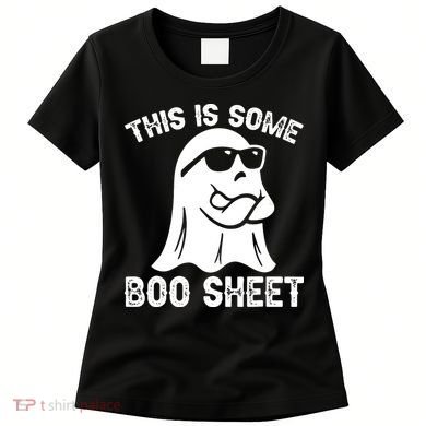 Halloween Retro Boo Ghost This Is Some Boo Sheet Women's T-Shirt
