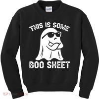 Halloween Retro Boo Ghost This Is Some Boo Sheet Kids Sweatshirt thumb 0