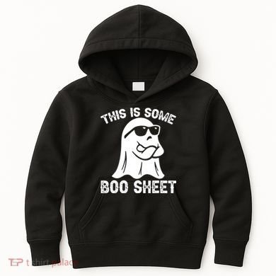 Halloween Retro Boo Ghost This Is Some Boo Sheet Kids Hoodie