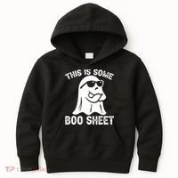 Halloween Retro Boo Ghost This Is Some Boo Sheet Kids Hoodie thumb 0