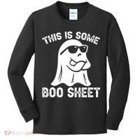 Halloween Retro Boo Ghost This Is Some Boo Sheet Kids Long Sleeve Shirt thumb 0