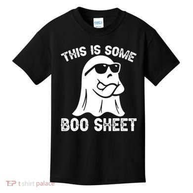 Halloween Retro Boo Ghost This Is Some Boo Sheet Kids T-Shirt