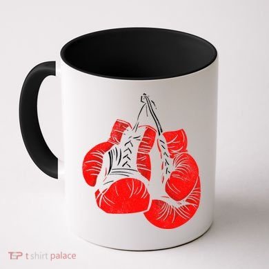 Hanging Red Boxing Gloves Graphic Cute Gift Coffee Mug