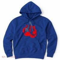 Hanging Red Boxing Gloves Graphic Cute Gift Hoodie thumb 0