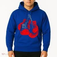 Hanging Red Boxing Gloves Graphic Cute Gift Hoodie thumb 2