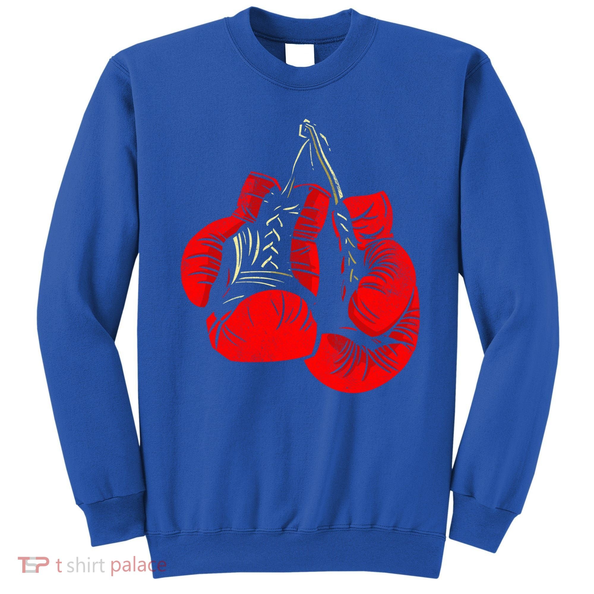 Hanging Red Boxing Gloves Graphic Cute Gift Sweatshirt