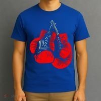 Hanging Red Boxing Gloves Graphic Cute Gift T-Shirt thumb 3