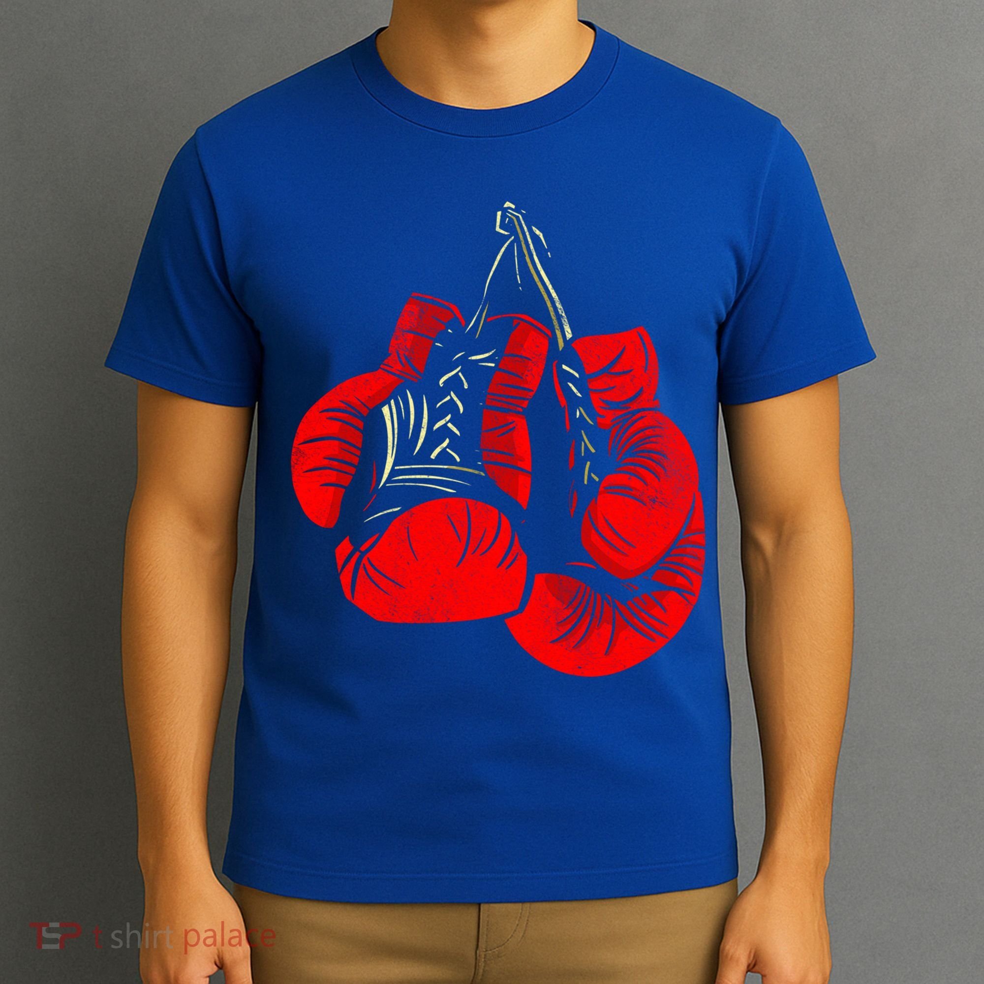 Hanging Red Boxing Gloves Graphic Cute Gift T-Shirt