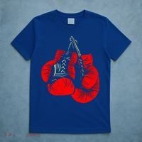 Hanging Red Boxing Gloves Graphic Cute Gift T-Shirt thumb 5