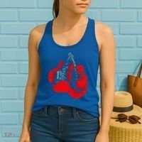 Hanging Red Boxing Gloves Graphic Cute Gift Women's Tank Top thumb 2