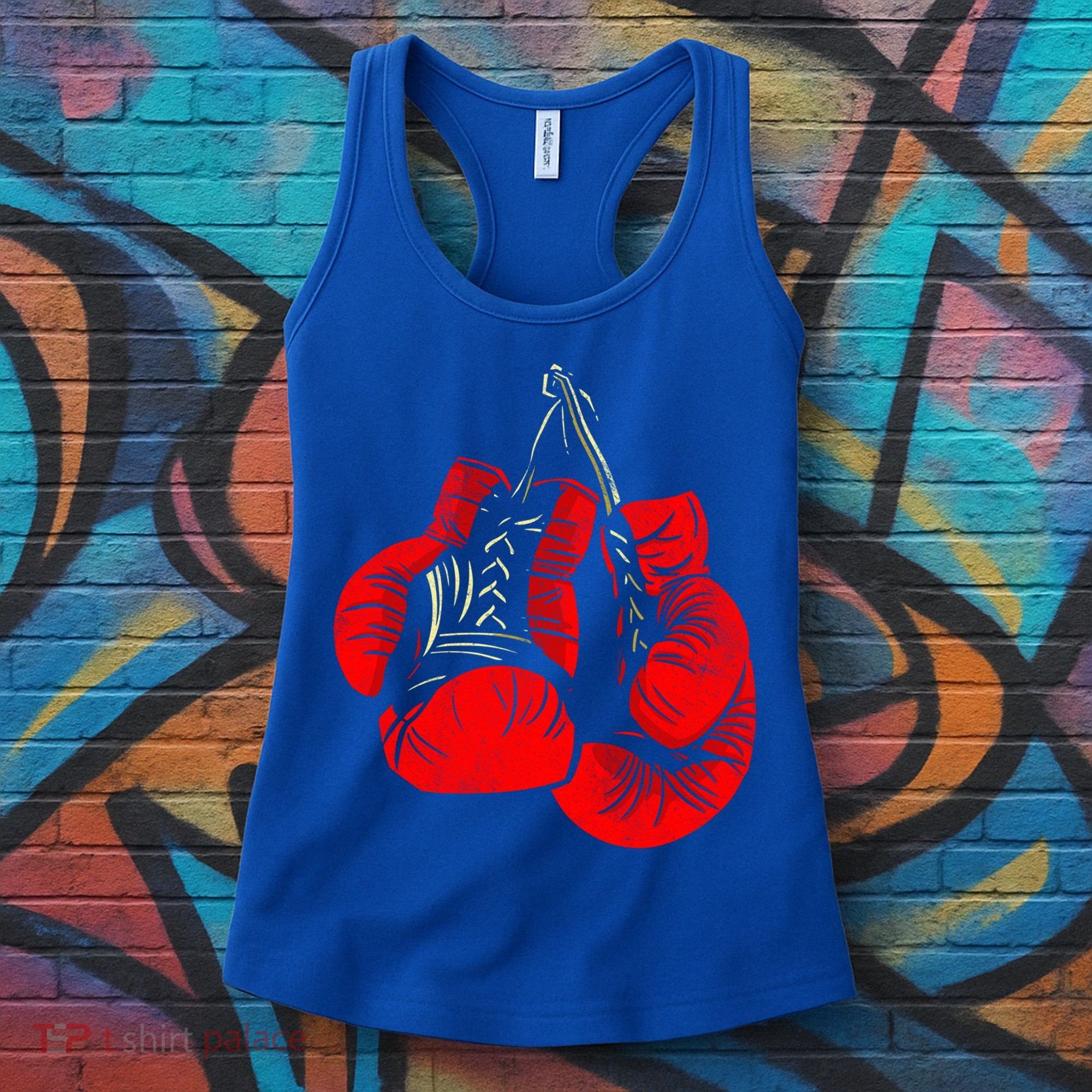 Hanging Red Boxing Gloves Graphic Cute Gift Women's Tank Top