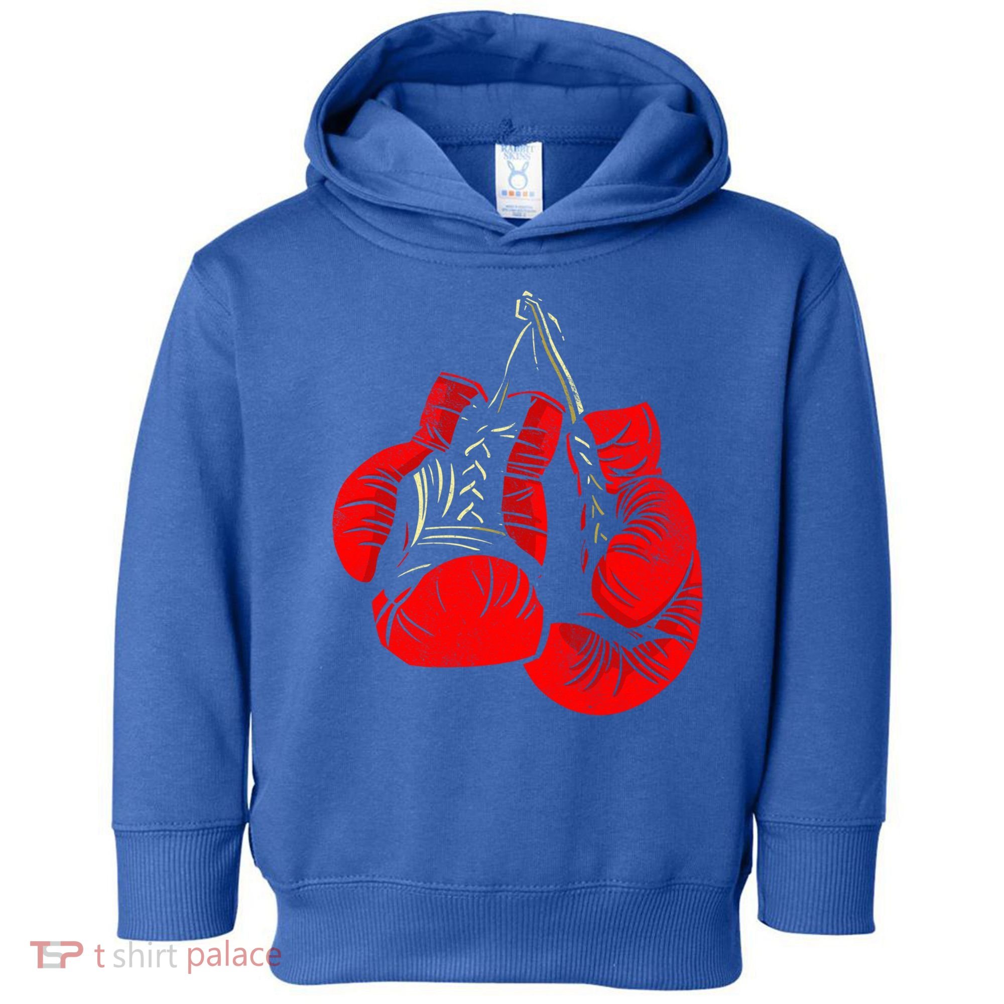 Hanging Red Boxing Gloves Graphic Cute Gift Toddler Hoodie