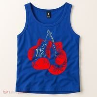 Hanging Red Boxing Gloves Graphic Cute Gift Tank Top thumb 2