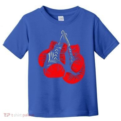 Hanging Red Boxing Gloves Graphic Cute Gift Toddler T-Shirt