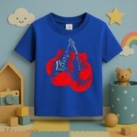 Hanging Red Boxing Gloves Graphic Cute Gift Toddler T-Shirt thumb 3