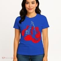 Hanging Red Boxing Gloves Graphic Cute Gift Women's T-Shirt thumb 4