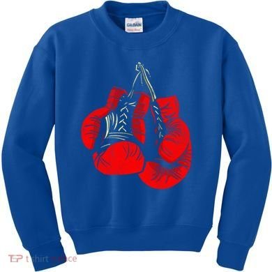 Hanging Red Boxing Gloves Graphic Cute Gift Kids Sweatshirt