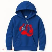 Hanging Red Boxing Gloves Graphic Cute Gift Kids Hoodie thumb 0