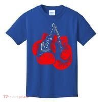 Hanging Red Boxing Gloves Graphic Cute Gift Kids T-Shirt thumb 0