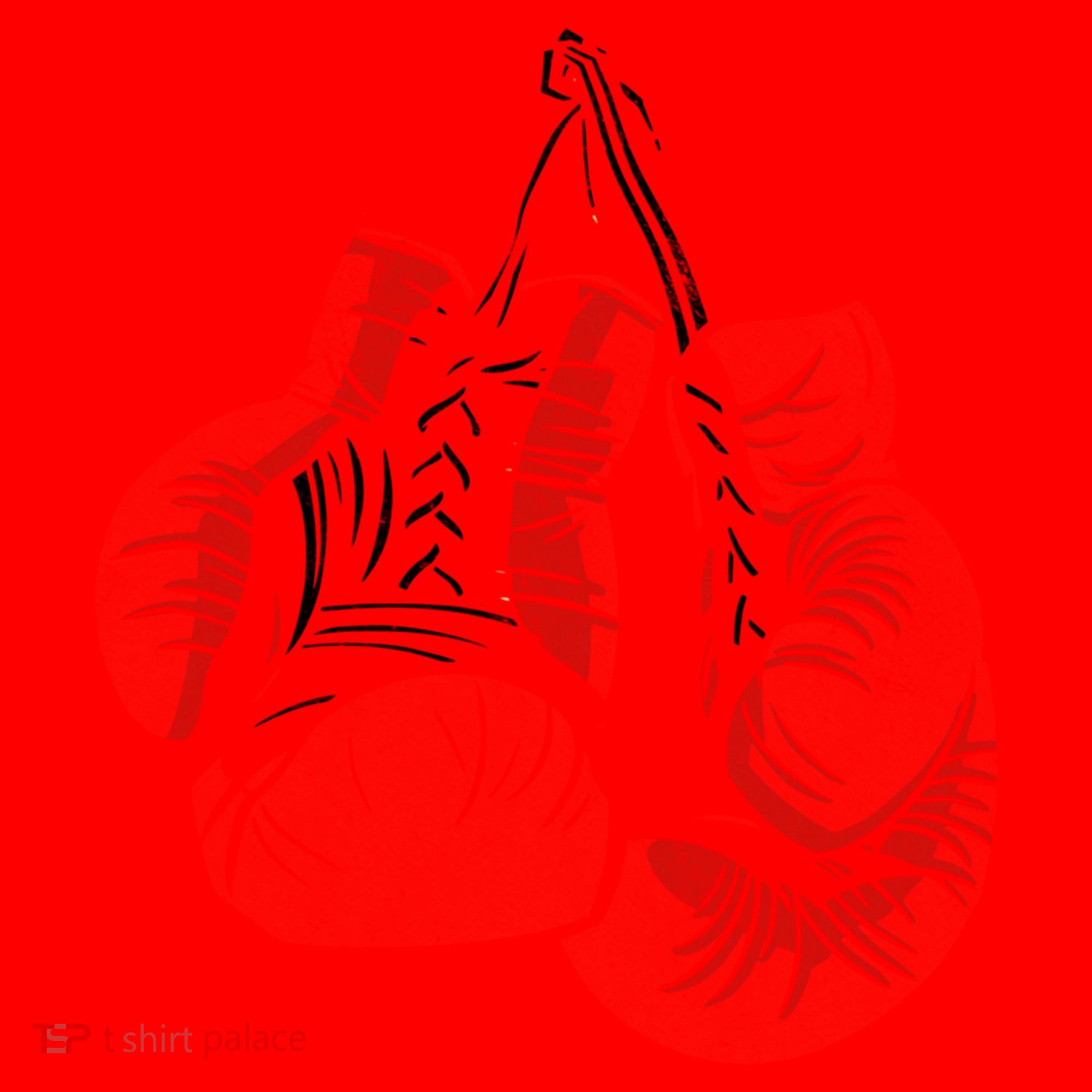 Hanging Red Boxing Gloves Graphic Cute Gift Santa Hat