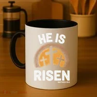 He Risen Christian Easter Sunday Matthew 28 Coffee Mug thumb 4