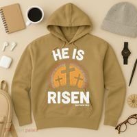 He Risen Christian Easter Sunday Matthew 28 Hoodie thumb 3