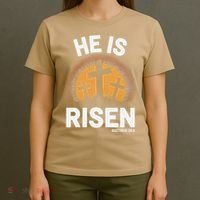 He Risen Christian Easter Sunday Matthew 28 T-Shirt thumb 4
