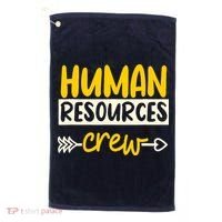 Human Resources Crew Hr Management Recruitment Hrm Golf Towel thumb 0