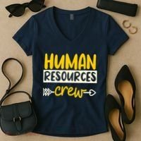 Human Resources Crew Hr Management Recruitment Hrm Women's V-Neck T-Shirt thumb 2