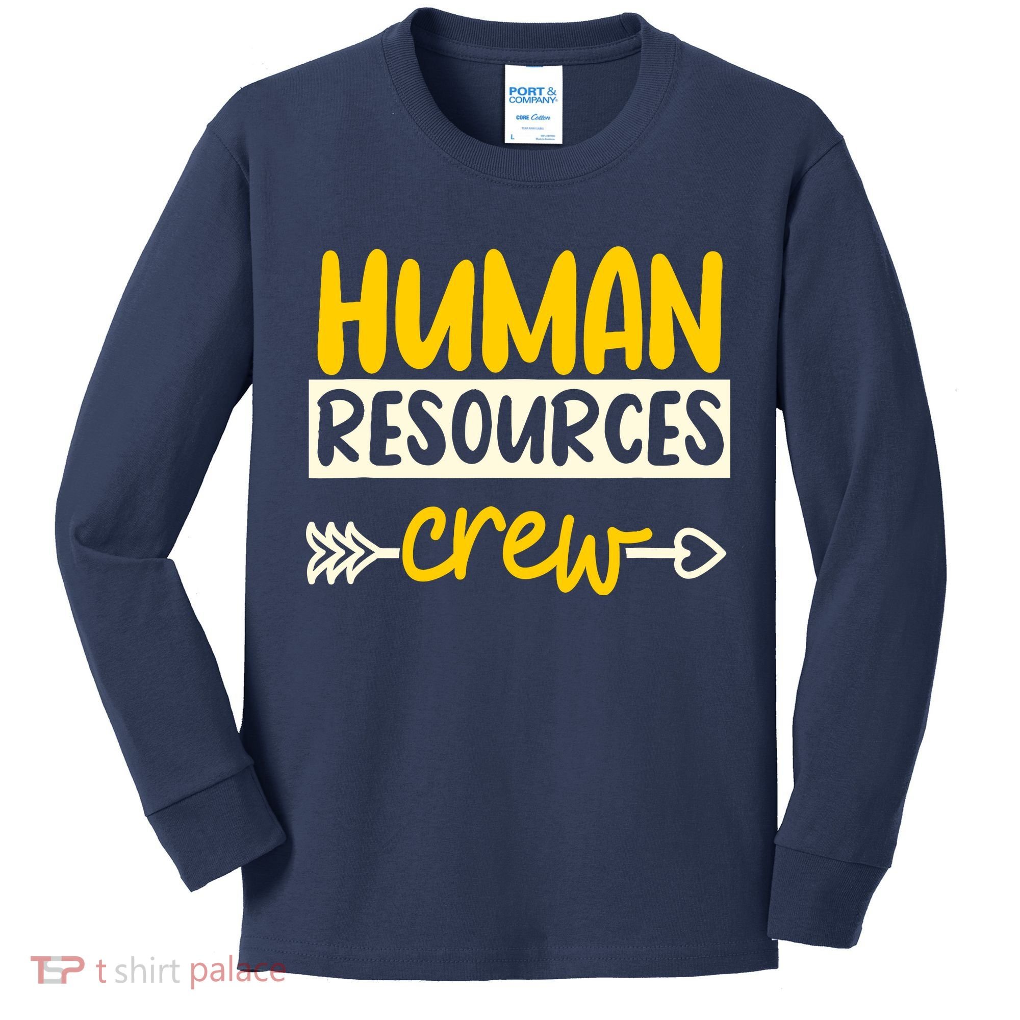 Human Resources Crew Hr Management Recruitment Hrm Kids Long Sleeve Shirt