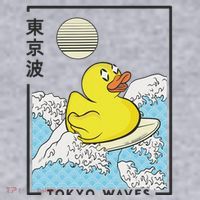 Happy Rubber Duck Japanese Wave Anime Kawaii Aesthetic Women's Sweatshirt thumb 2