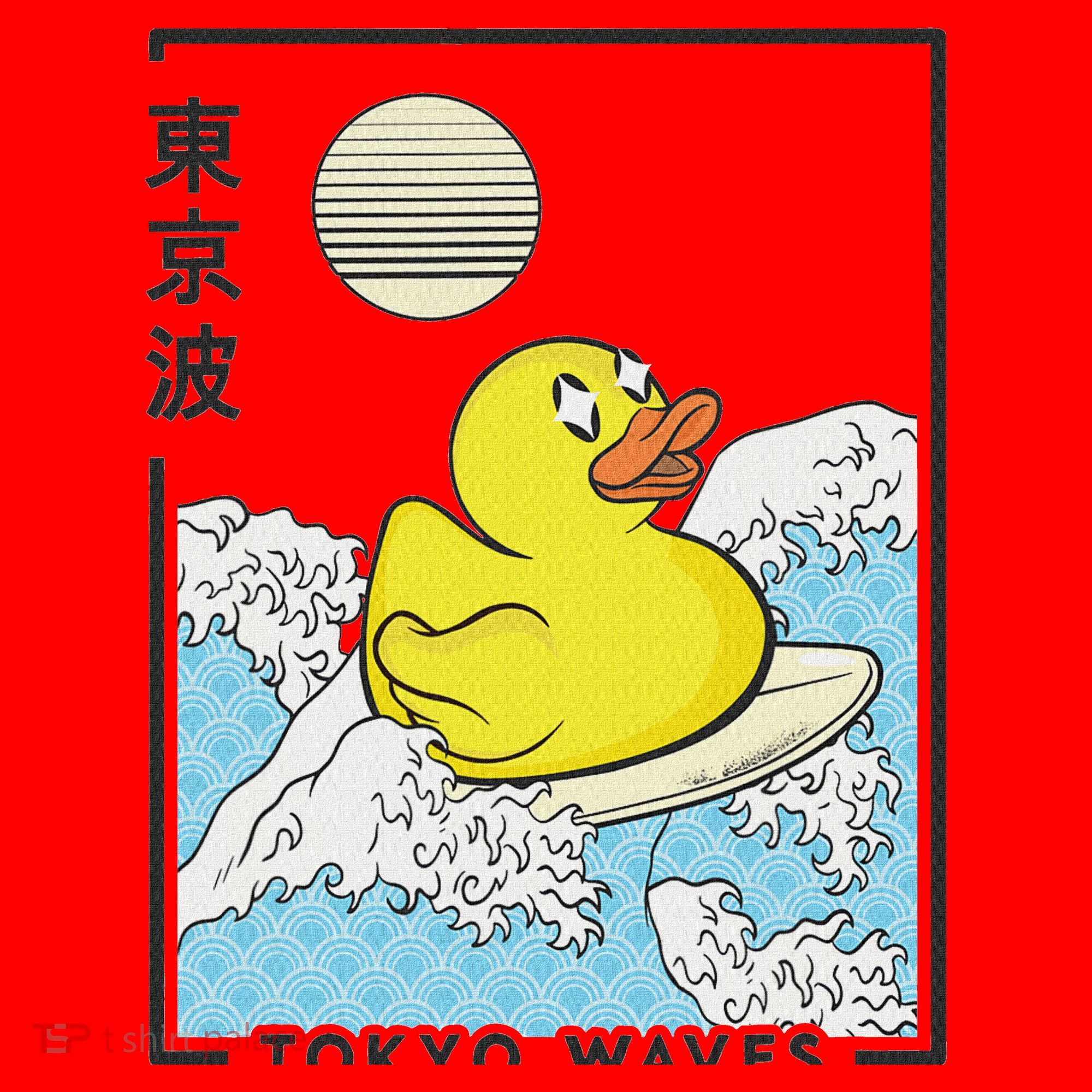 Happy Rubber Duck Japanese Wave Anime Kawaii Aesthetic Santa Hat
