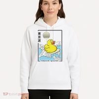 Happy Rubber Duck Japanese Wave Anime Kawaii Aesthetic Hoodie thumb 5