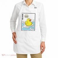 Happy Rubber Duck Japanese Wave Anime Kawaii Aesthetic Apron thumb 2