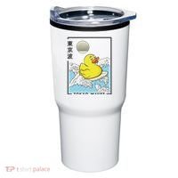 Happy Rubber Duck Japanese Wave Anime Kawaii Aesthetic Tumbler thumb 0