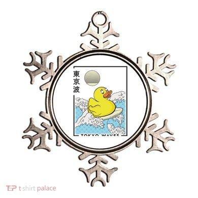 Happy Rubber Duck Japanese Wave Anime Kawaii Aesthetic Ornament