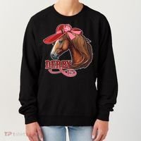 Horse Racing Derby Day Hat Horse Women's Sweatshirt thumb 0